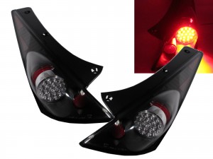 CrazyTheGod 350Z FAIRLADY Z Z33 2003-2005 PRE-FACELIFT Coupe/Roadster 2D LED Tail Rear Light Black for NISSAN