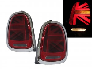 CrazyTheGod MINI F56 Third generation 2013-2020 Hatchback 3D LED W/Tail Light Surrounds Tail Rear Light Red for MINI
