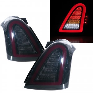 CrazyTheGod Swift ZA11S/ZC71S/ZC11S/ZD11S/ZC21S/ZD21S/ZC31S Second generation 2004-2010 Hatchback 3D/5D LED Tail Rear Light Smoke EU for SUZUKI
