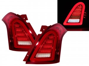 CrazyTheGod Swift ZA11S/ZC71S/ZC11S/ZD11S/ZC21S/ZD21S/ZC31S Second generation 2004-2010 Hatchback 3D/5D LED Tail Rear Light Red EUROPE for SUZUKI