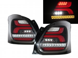CrazyTheGod Swift A2L ZC33S Fourth generation 2018-Present Hatchback 5D LED BAR Tail Rear Light Black for SUZUKI