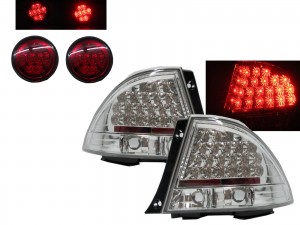 CrazyTheGod IS IS200/IS300 XE10 1999-2005 Sedan 4D LED Tail Rear Light Chrome for LEXUS