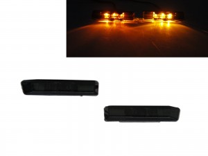 CrazyTheGod 3-Series E36 1997-1999 Sedan/Wagon/Coupe/Convertible 2D/4D/5D LED Side Fender Marker Light Lamp Smoke for BMW