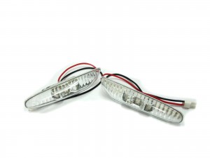 CrazyTheGod 3-Series E46 Fourth generation 2002-2005 Facelift Sedan 4D LED Side Marker Light Lamp Chrome for BMW