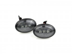 CrazyTheGod MINI R59 2011-2015 Roadster 2D Side Marker Light Lamp Black for MINI