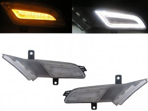 CrazyTheGod CAYENNE 955/957/958 9PA First generation 2007-2010 FACELIFTED SUV 5D LED Front Bumper Side Repeater Marker Indicators CHROME for PORSCHE 