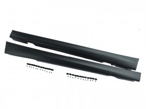CrazyTheGod 3-Series E90/E91 Fifth generation 2005-2011 Sedan/Wagon 4D/5D M-Tech Look Side Skirts Black for BMW