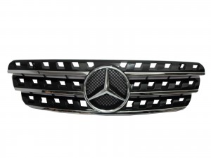 CrazyTheGod W163 1998-2005 GRILLE/GRILL 3FIN CHROME/BLACK for Mercedes-Benz V1 W164 Look